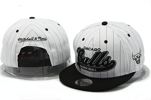 Chicago Bulls White Snapback Hat YS 1 0528